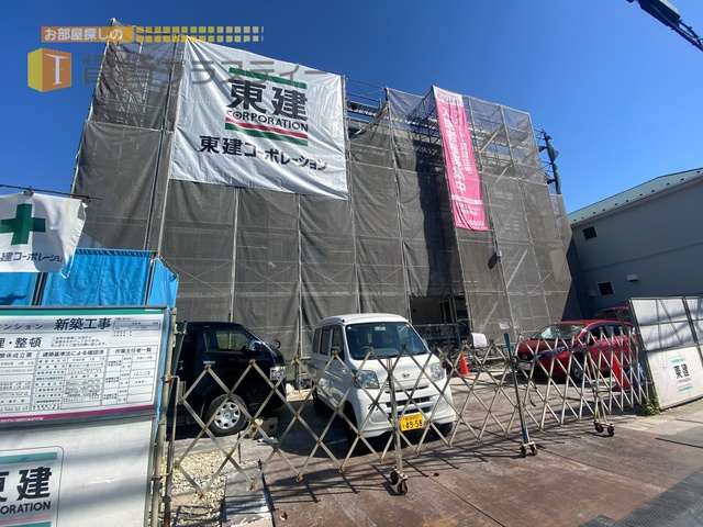 建物外観　完成が待ち遠しいです。