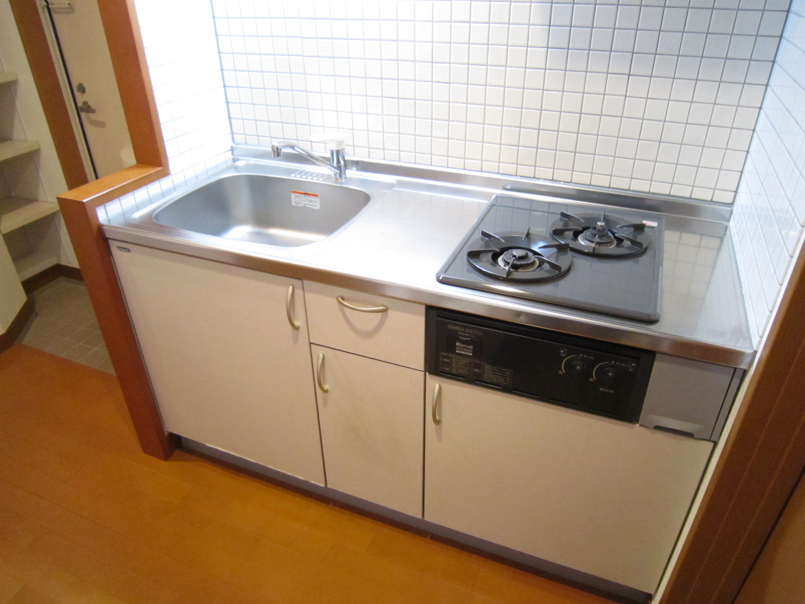 キッチン　ガス２口キッチン
