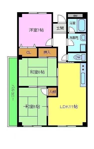 【日吉マンションの間取り】