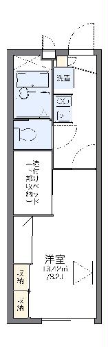 レオパレスＮＡＲＵＳＨＩＭＡの間取り