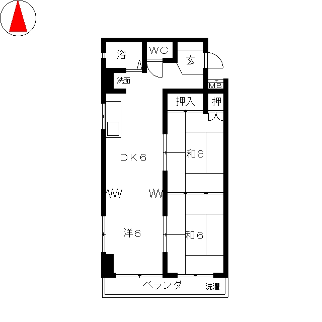 マツヤマンションの間取り