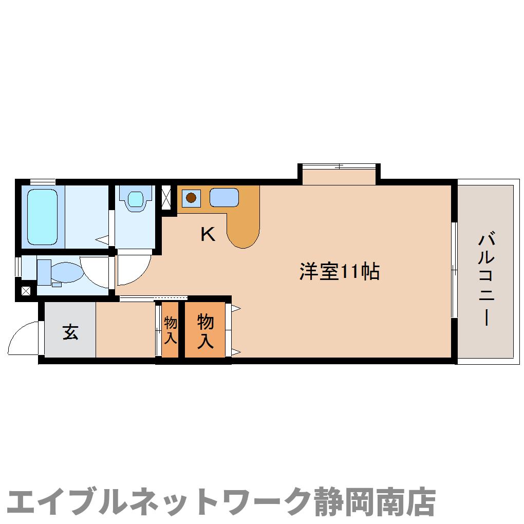 静岡市駿河区馬渕のマンションの間取り