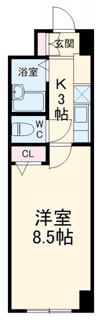 名古屋市名東区貴船のマンションの間取り