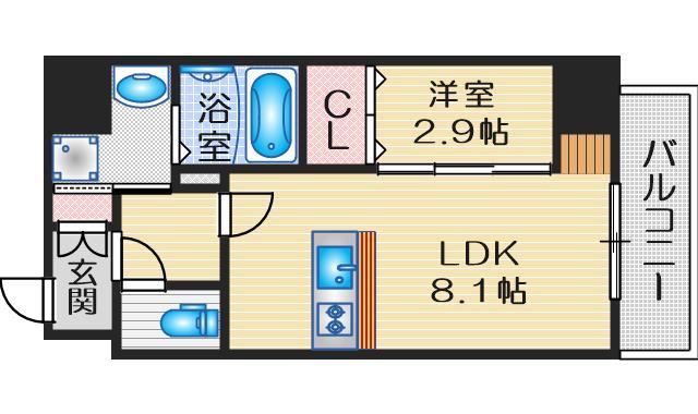 MODERN PALAZZO江坂AXIAの間取り