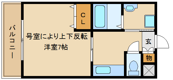 リープラス立花の間取り