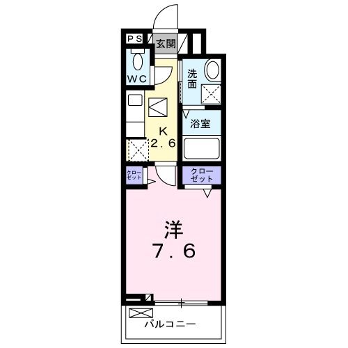 塩竈市後楽町のアパートの間取り