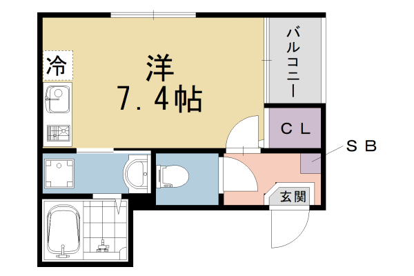 アイランドヴィラ伏見稲荷の間取り