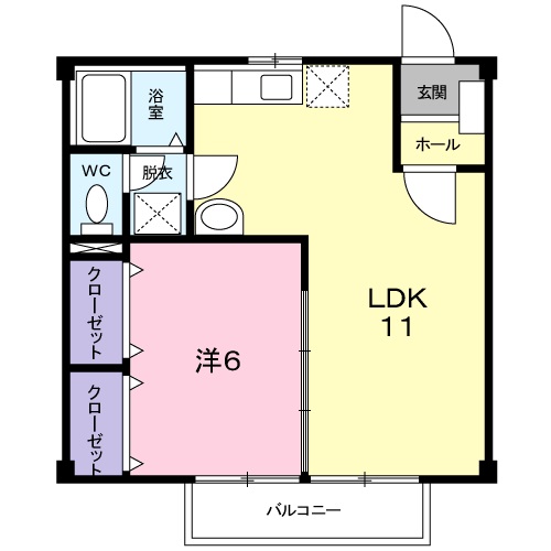 サンハイツ北野の間取り