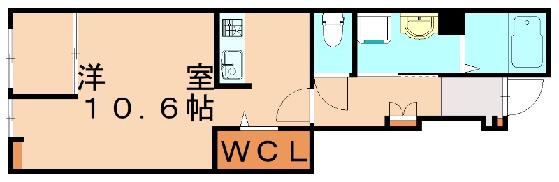 飯塚市秋松のアパートの間取り