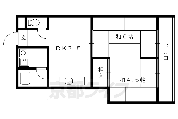 リバーサイド花水樹の間取り