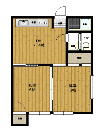 アレスバルト来光川の間取り