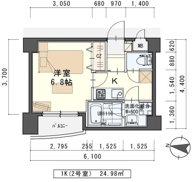 ラピス雨宮の間取り