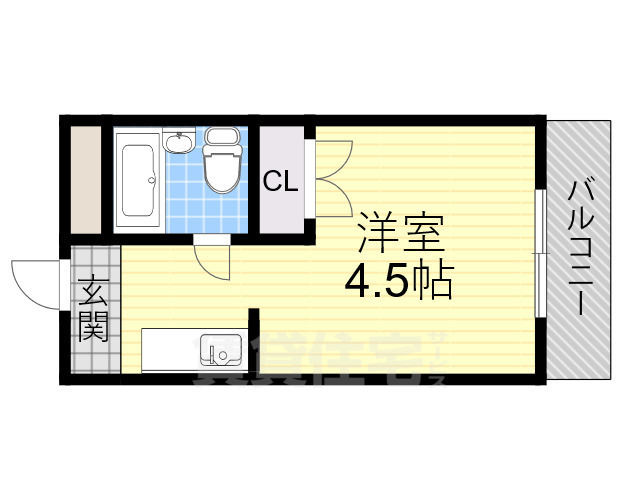 大阪市都島区都島北通のマンションの間取り