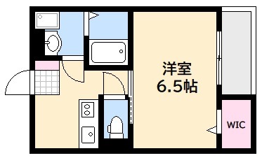 広島市西区観音町のアパートの間取り