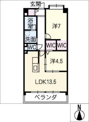 【ルミエール鳴子北の間取り】