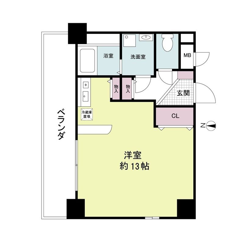 大阪市浪速区幸町のマンションの間取り