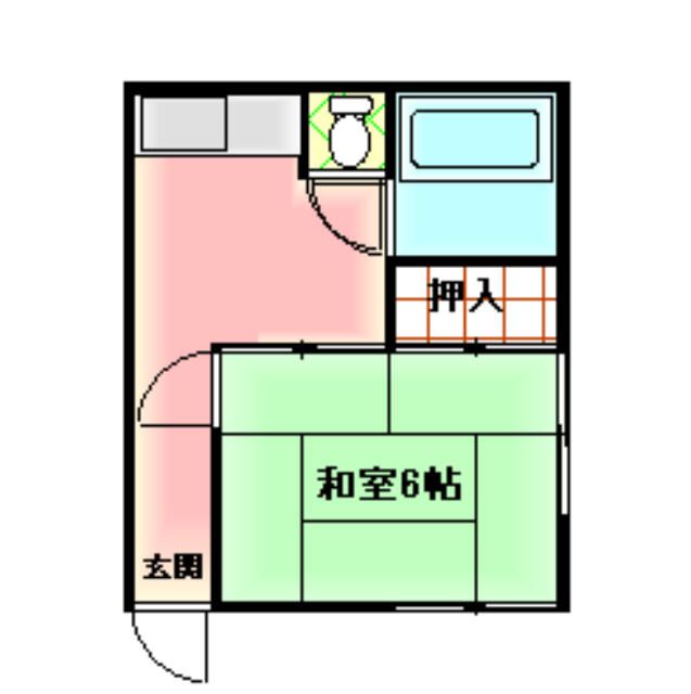 横浜市戸塚区矢部町のアパートの間取り