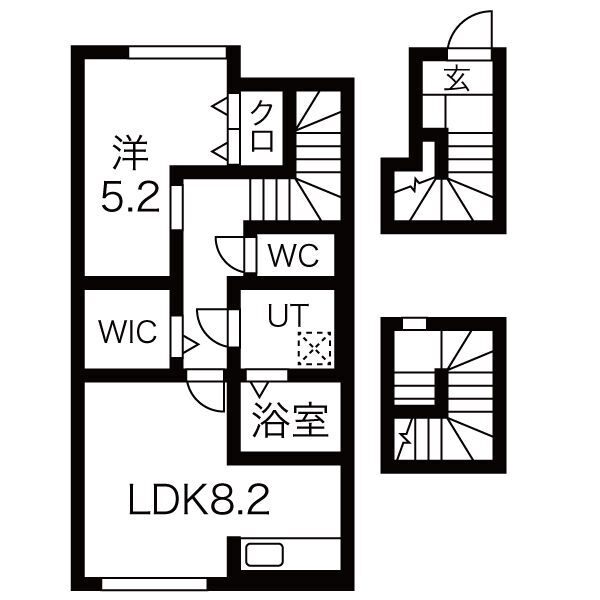 天童市大字清池のアパートの間取り