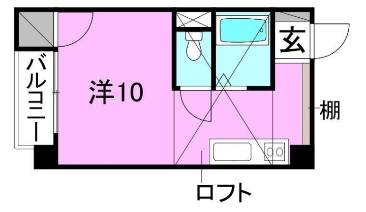 【メゾン拾町の間取り】