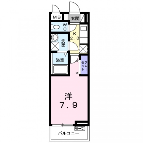 アペルト泉佐野Vの間取り