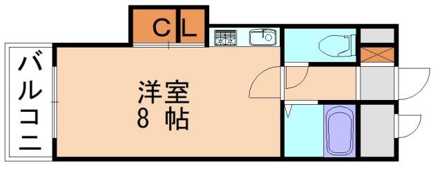 福岡市東区和白丘のマンションの間取り