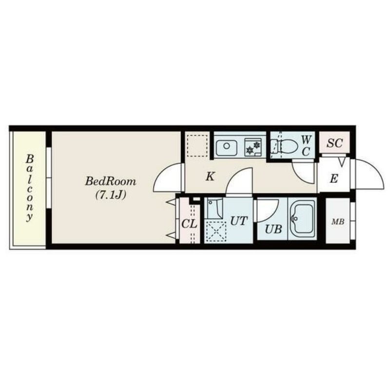 S-RESIDENCE北円山alesiaの間取り