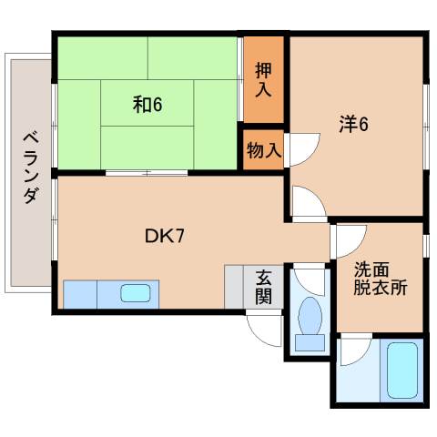 ファミール松下の間取り