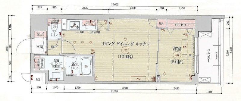 ベラジオ雅び京都三条通の間取り