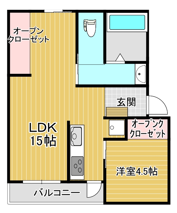 ガーデニア甲斐の間取り