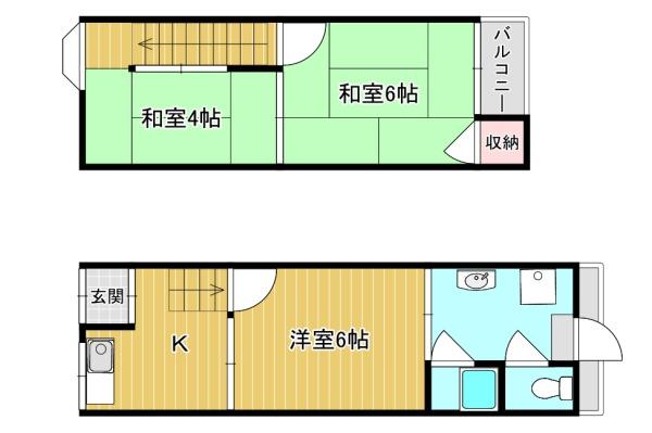 プロス大山崎の間取り