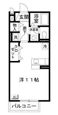 アムール西桂A棟の間取り