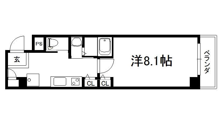 ウエスト一条の間取り