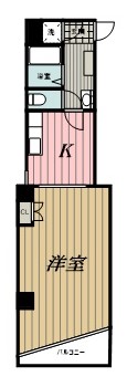 千葉市中央区中央のマンションの間取り