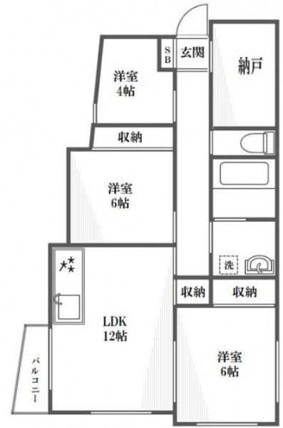 吉岡邸の間取り