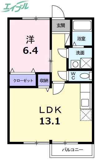 メゾンフォーベルコートの間取り