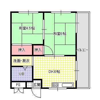 グリーンコーポラスの間取り