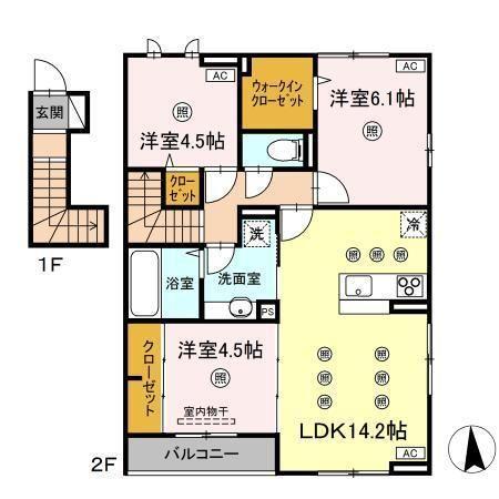 【四つ葉原町の間取り】