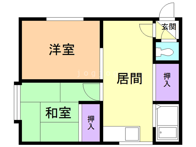 レジデンス平岡の間取り