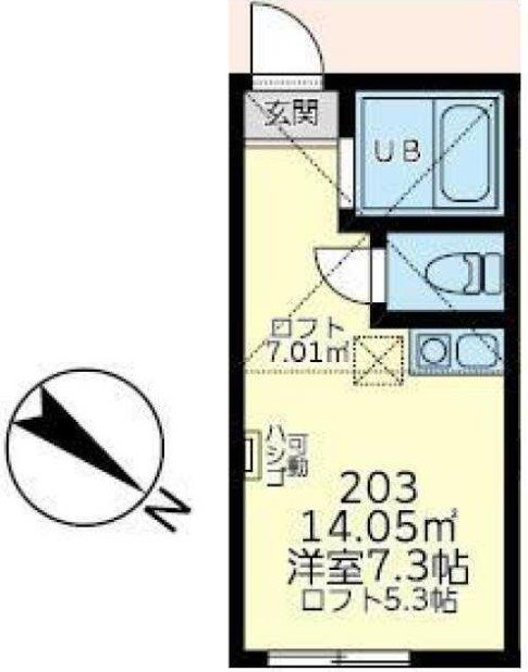 ユナイト白楽ベルーガの間取り