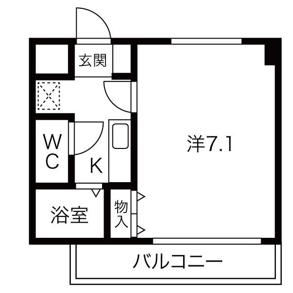 パラドール魚住IIの間取り