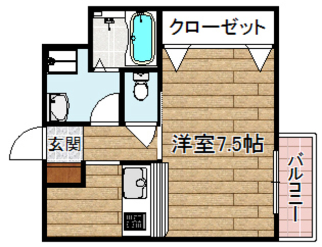 高槻市城南町のマンションの間取り