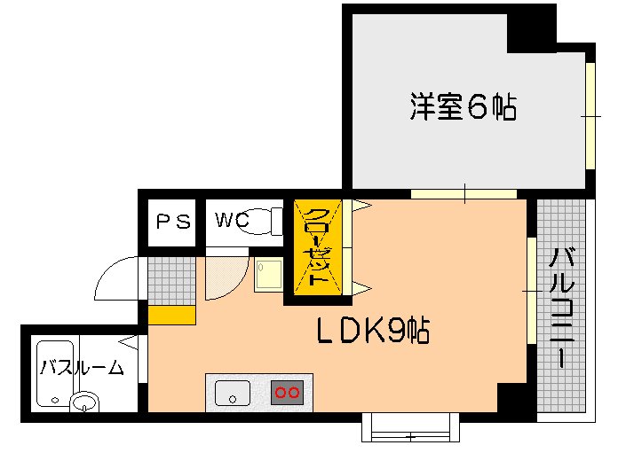 コーポ西縮景園の間取り