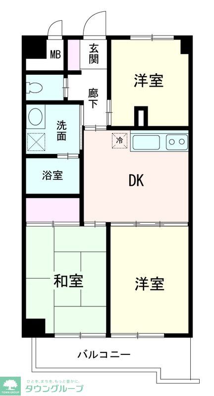 横浜市港南区港南台のマンションの間取り