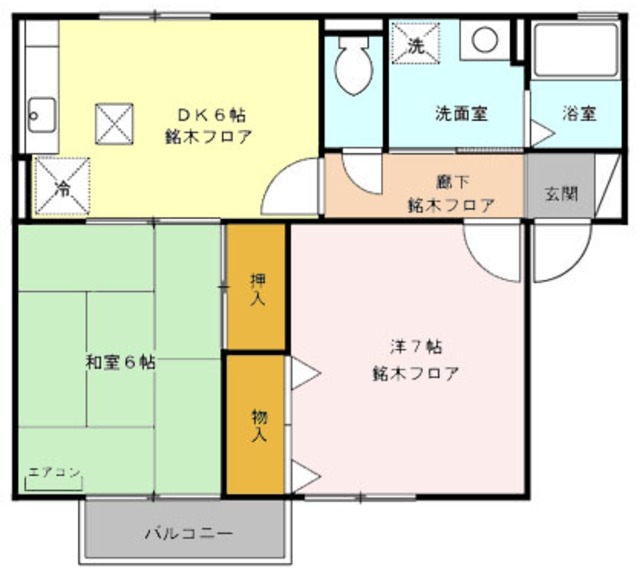 リヴェール加藤Ｂの間取り