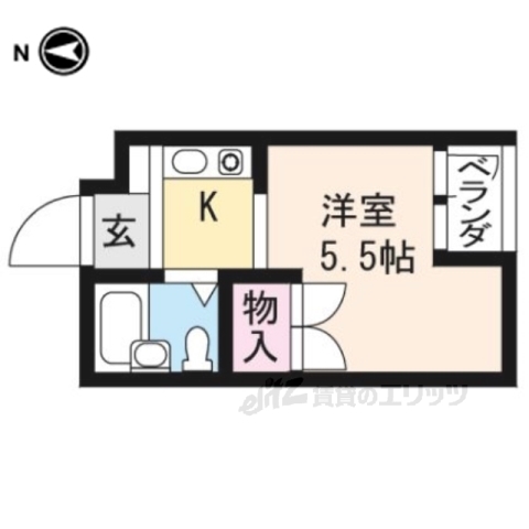 プラネシア中立売の間取り