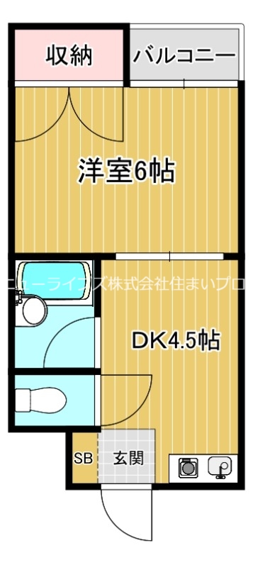 門真市大橋町のマンションの間取り