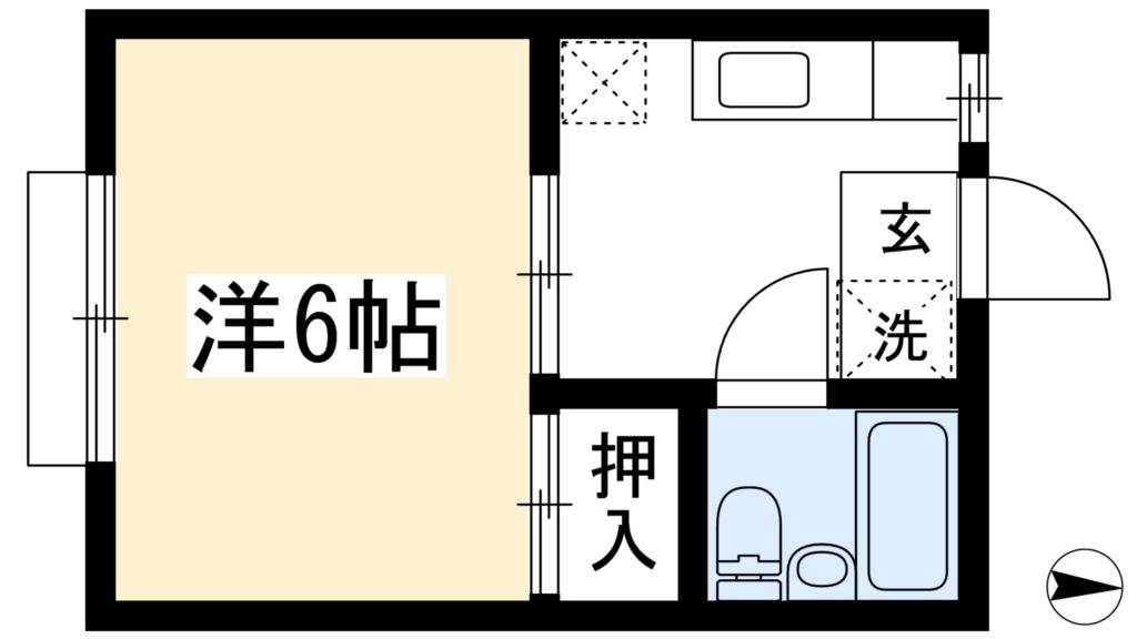 【北大路ハイムＡ棟の間取り】