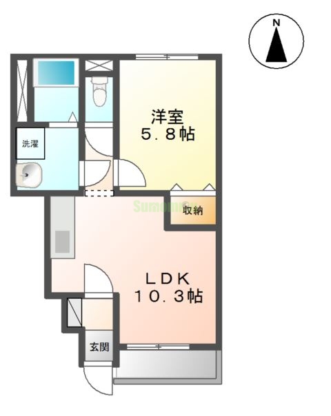 サンコート北原Ａ棟の間取り