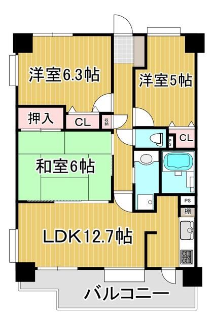 ボナール富沢の間取り