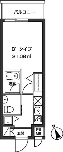 レジディア虎ノ門の間取り
